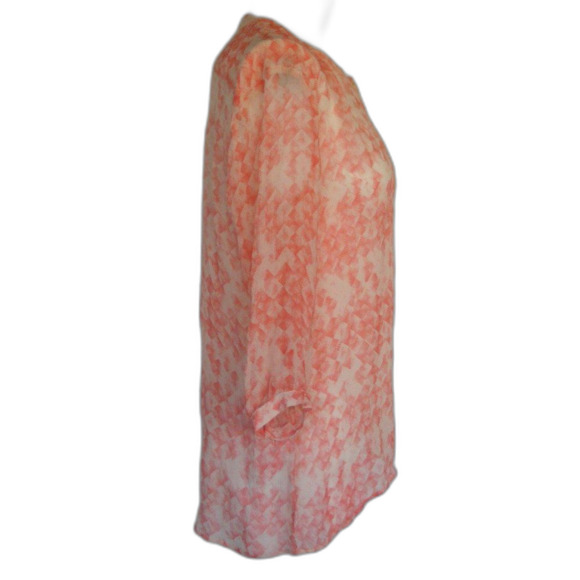 CABI Blouse, S, Semi-sheer, 3/4 sleeves, Button Front - Picture 5 of 8